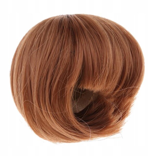 Braune Bob-Perücke für 1/4-BJD-Puppen, einfach zu stylendes Haar