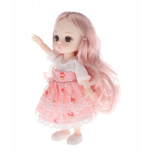 16 cm große BJD-Puppe mit 13 beweglichen Gelenken, eleganter Kleidung und Schuhen