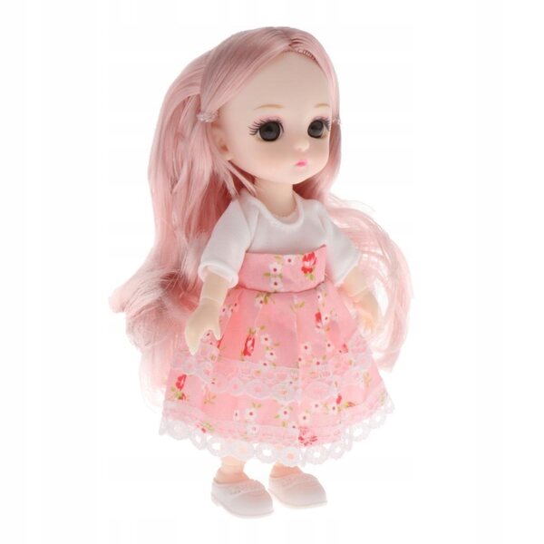 16 cm große BJD-Puppe mit 13 beweglichen Gelenken, eleganter Kleidung und Schuhen