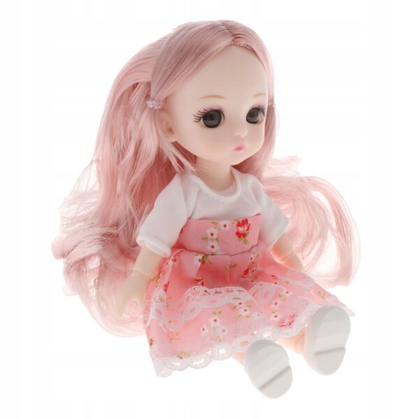 16 cm große BJD-Puppe mit 13 beweglichen Gelenken, eleganter Kleidung und Schuhen
