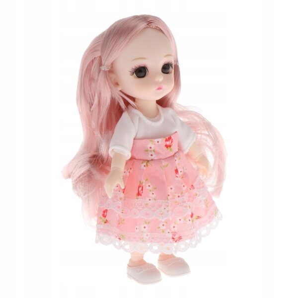 16 cm große BJD-Puppe mit 13 beweglichen Gelenken, eleganter Kleidung und Schuhen