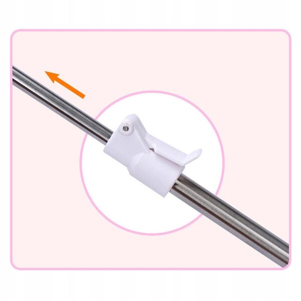 Stojak regolabile per bambole BJD con base in plastica e metallo 60 cm