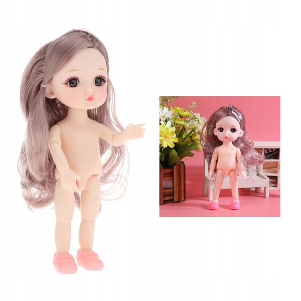 Śliczne 16 cm 1/12 Lalki Dziewczynka Nago Styl 1