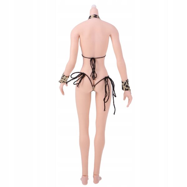 Figurina femminile 1:6 super elastica con corpi e parti intercambiabili in silicone