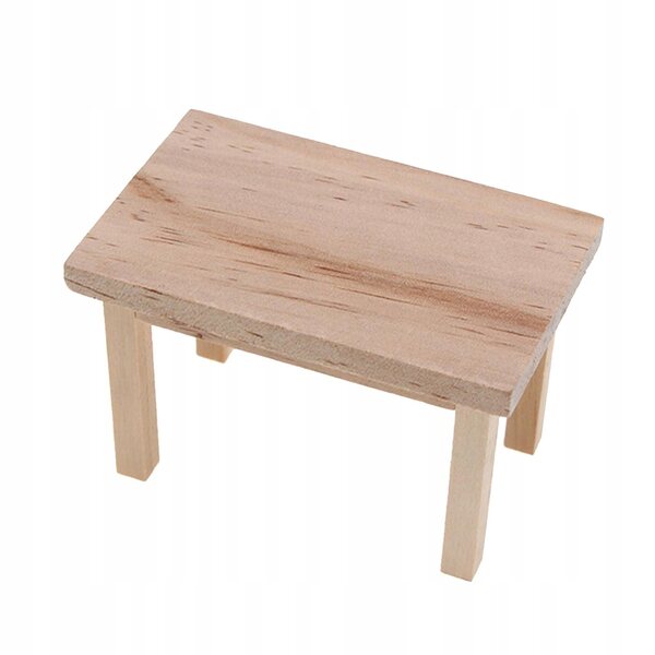 Mini-Holztisch 1:12 für Puppenhaus - Miniaturmöbel