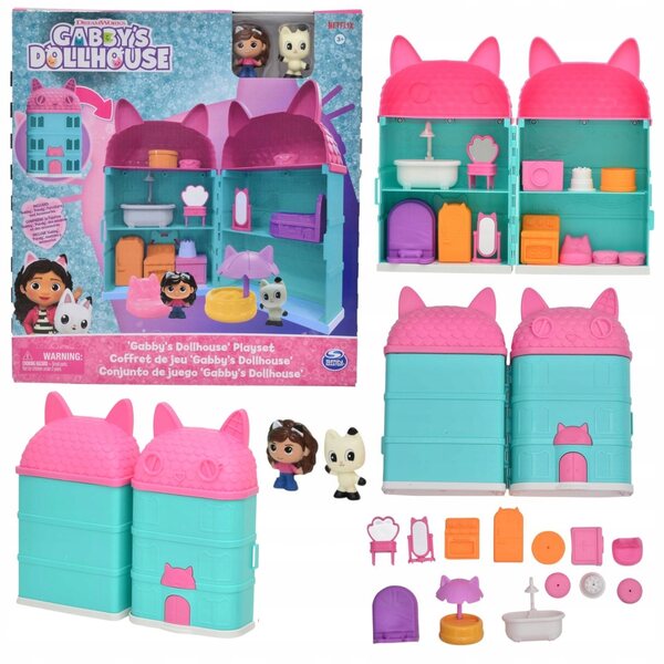 Gabi's Cat House - Set casa delle bambole con accessori, divertimento e creatività
