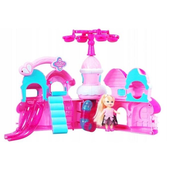Grande Castello Pieghevole per Bambini Kinder Play con Accessori Colorati