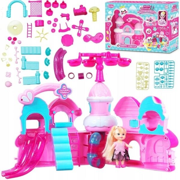 Grande Castello Pieghevole per Bambini Kinder Play con Accessori Colorati