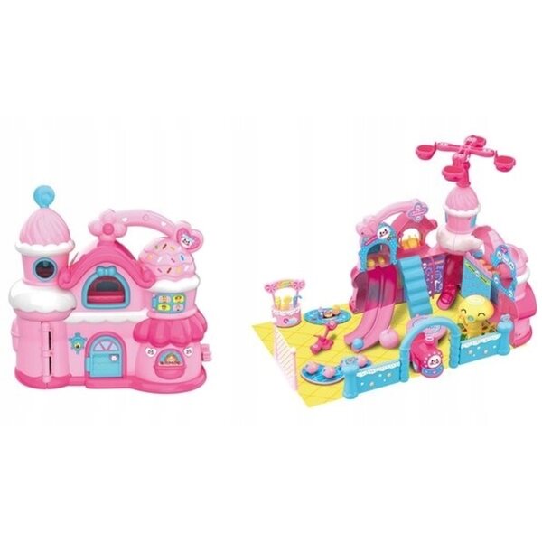 Grande Castello Pieghevole per Bambini Kinder Play con Accessori Colorati