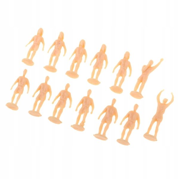 Miniatur-Fußballermodell 1/87 aus Holz für Szenografie und Sammlungen