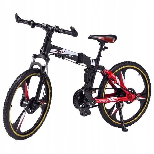 Modello Rilievo Bicicletta da Scrivania 1:10 Mountain Bike Decorazione Nera