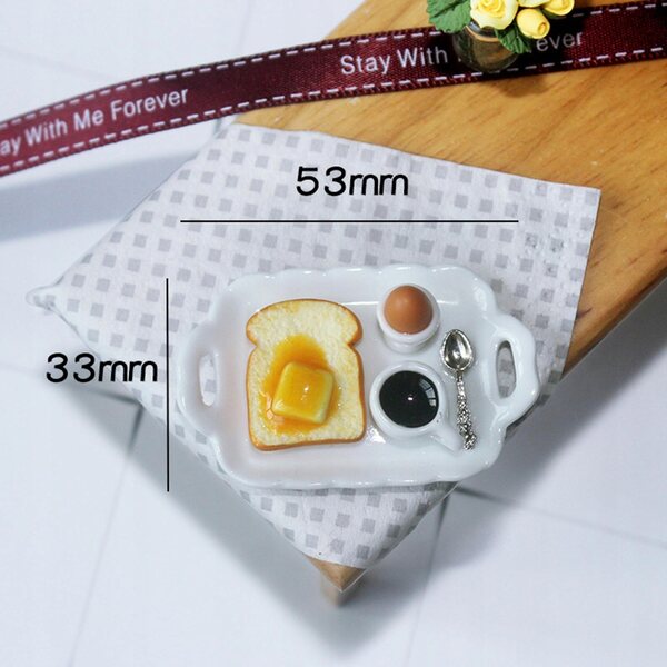 Miniatura tazza colazione in ceramica per casa delle bambole 1:6 1:12