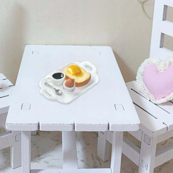 Miniatura tazza colazione in ceramica per casa delle bambole 1:6 1:12