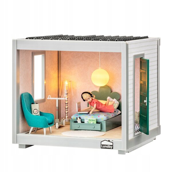 22cm Puppenzimmer mit Modulen, kreatives Spielzeug Lundby