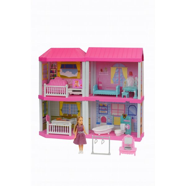 Casa delle bambole Madej - casa creativa 39 cm, sicura e interattiva