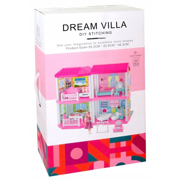 Casa delle bambole Madej - casa creativa 39 cm, sicura e interattiva