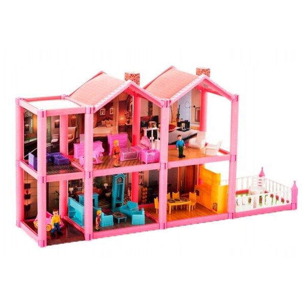 Casa delle Bambole MalPlay con Mobili e Accessori, 36 cm - Gioco Creativo per Bambine
