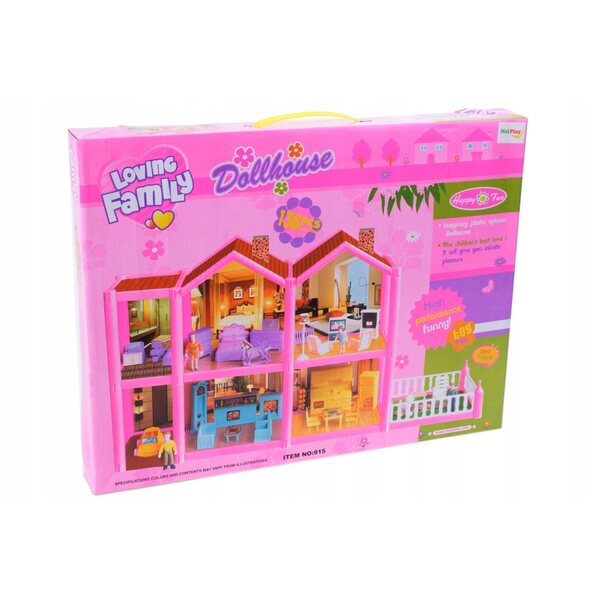 Casa delle Bambole MalPlay con Mobili e Accessori, 36 cm - Gioco Creativo per Bambine