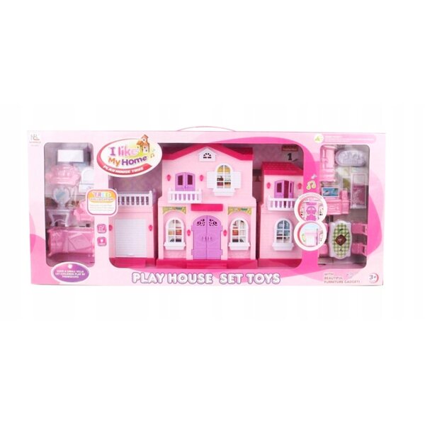 Gazelo Toys Puppenhaus mit Lichtern und Geräuschen, 31 cm, für Kinder ab 3 Jahren