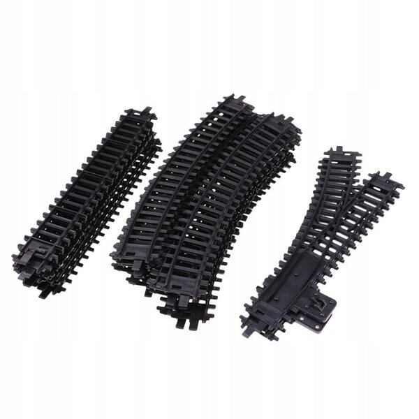 Set 26 Pezzi Binari Modellismo Ferroviario Scala 1/87 HO Plastica
