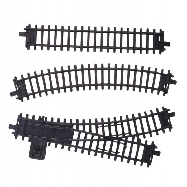 Set 26 Pezzi Binari Modellismo Ferroviario Scala 1/87 HO Plastica