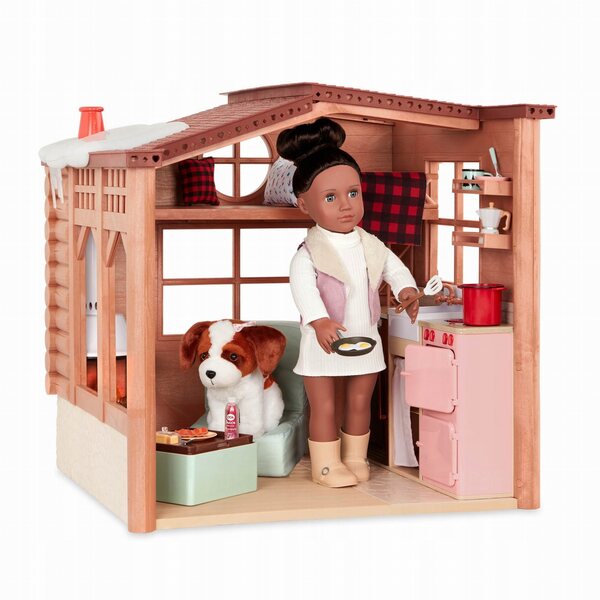 Unser Generation Winterhaus mit Zubehör für Kinder ab 3 Jahren