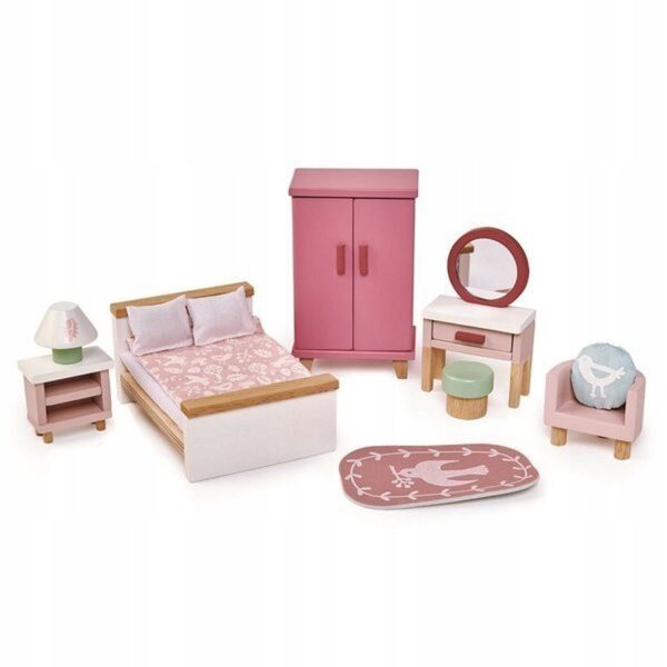 Holzmöbel für Puppenhaus – Schlafzimmer Tender Leaf Toys