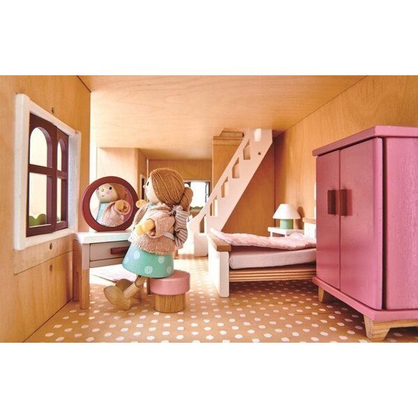 Holzmöbel für Puppenhaus – Schlafzimmer Tender Leaf Toys