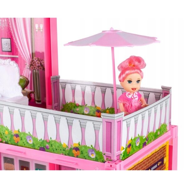 Casa delle bambole Villa MalPlay 46 cm con mobili e bambola per bambini