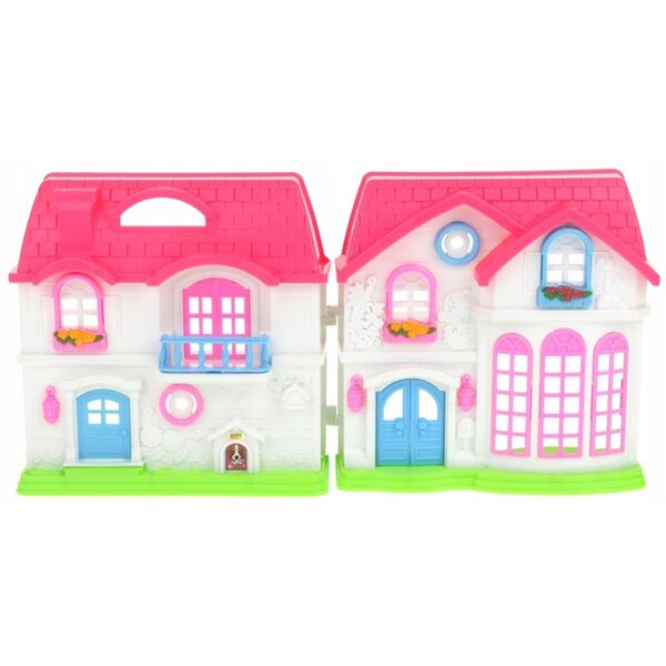 Casa delle bambole Nobo Kids Dream House 38 cm - portatile, pieghevole, con mobili
