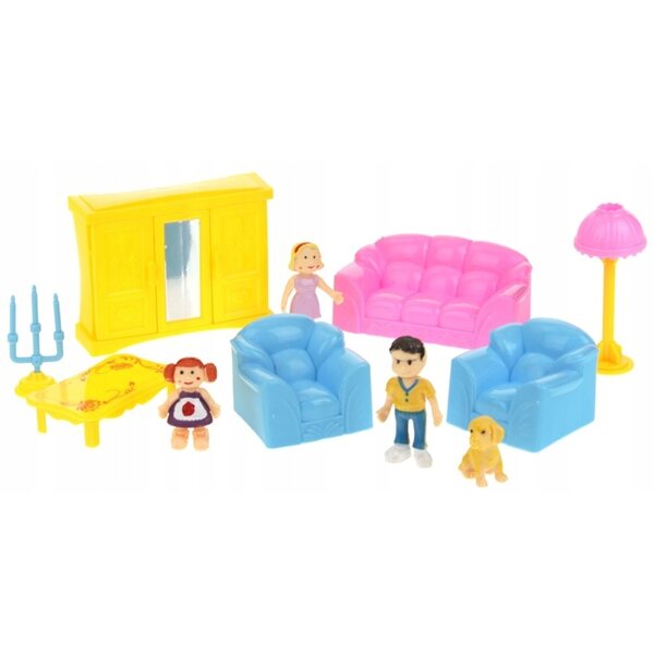 Casa delle bambole Nobo Kids Dream House 38 cm - portatile, pieghevole, con mobili