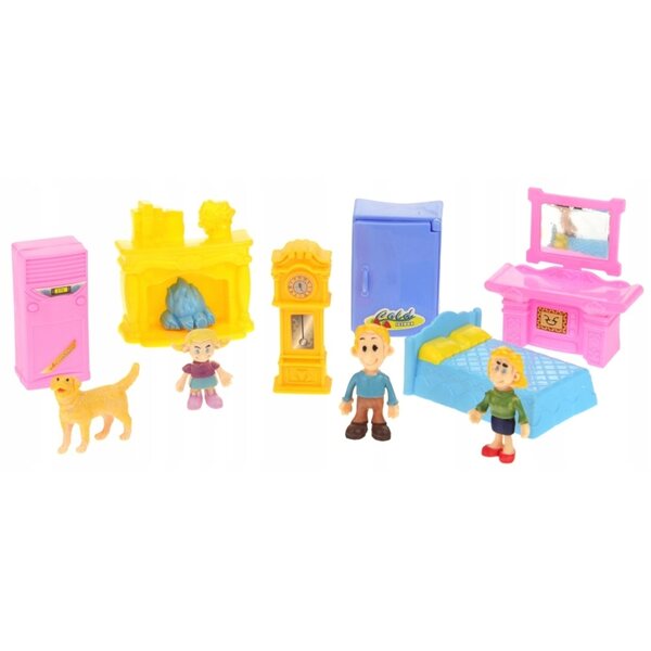 Casa delle bambole Nobo Kids Dream House 38 cm - portatile, pieghevole, con mobili