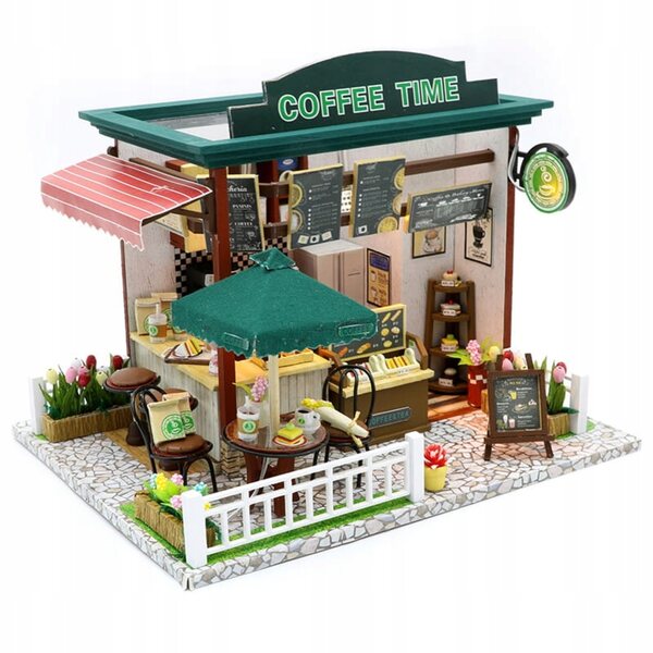 Miniaturowy Domek Czas Na Kawę Kawiarnia Restauracja Lifestyle
