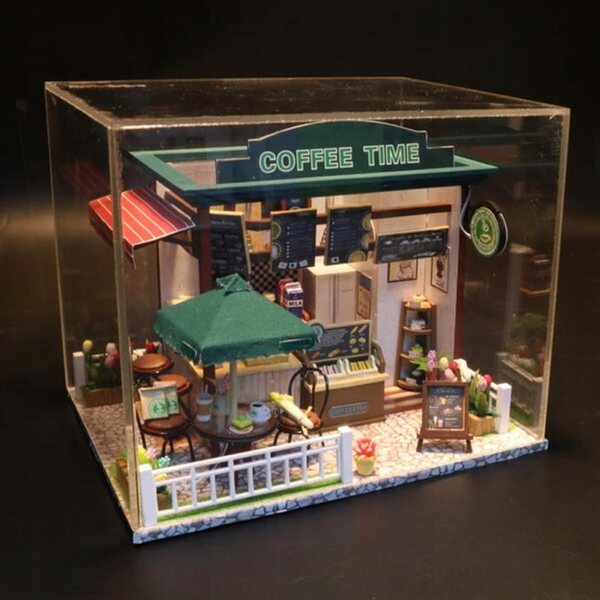 Miniaturowy Domek Czas Na Kawę Kawiarnia Restauracja Lifestyle