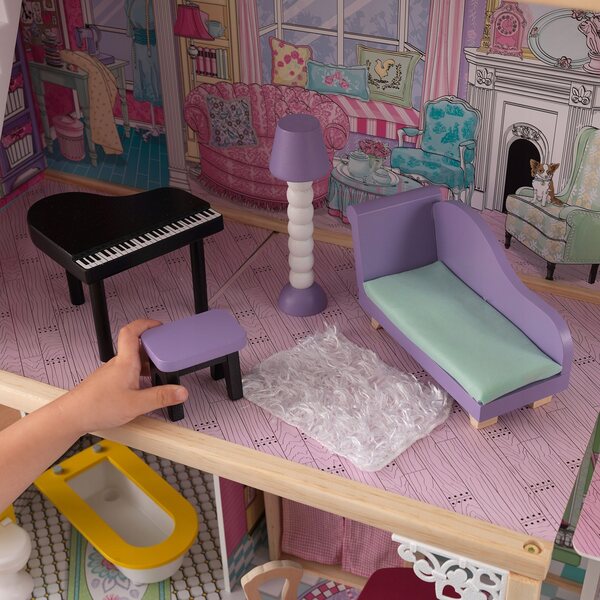 Casa delle Bambole KidKraft Annabelle in Legno con Arredi e Accessori