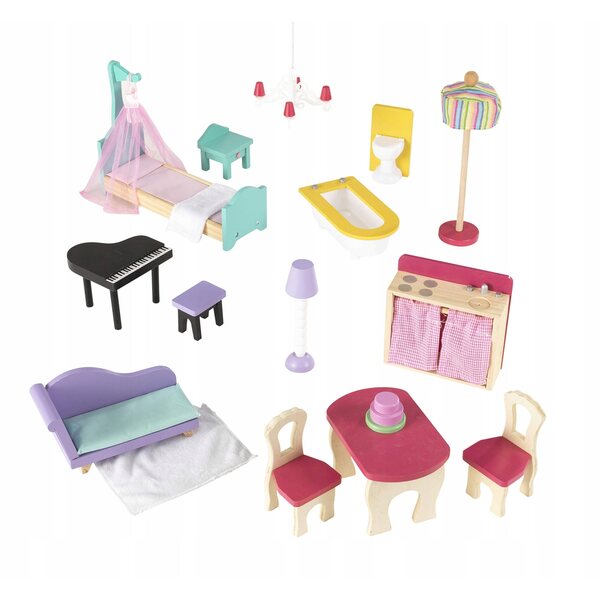 Casa delle Bambole KidKraft Annabelle in Legno con Arredi e Accessori