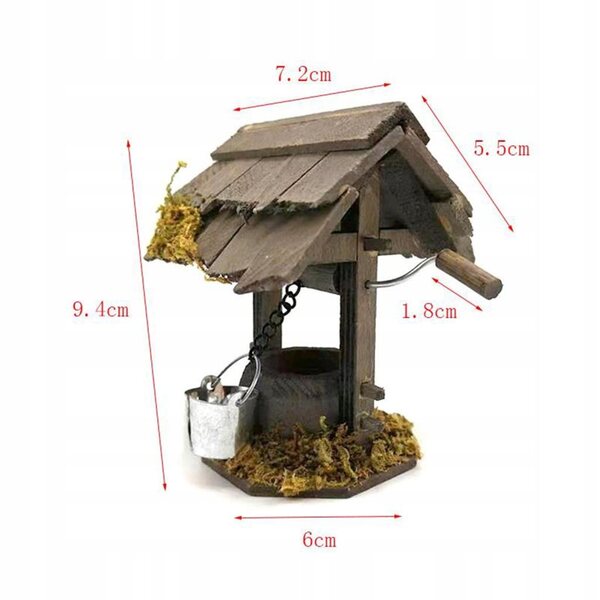 1:12 Miniatur-Puppenhaus aus Holz mit Korridor für detaillierte Dekoration