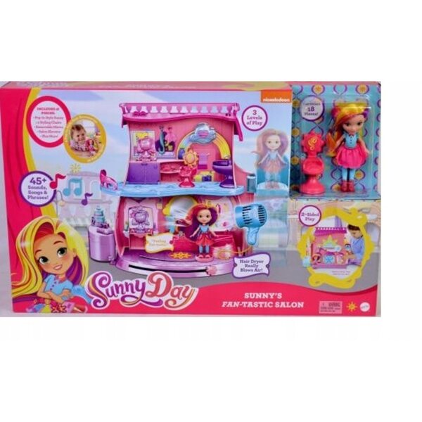 Set Sunny Day Beauty Salon mit Puppe – Spaß beim Frisieren und Stylen
