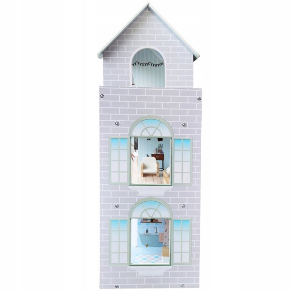 Casa delle bambole Picollo Maja Boho XXL 70 cm 3 piani con mobili premium