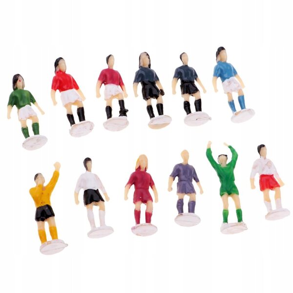 Footballers Miniatures 1/87 HO OO – Set mit 12 handbemalten Kunststofffiguren