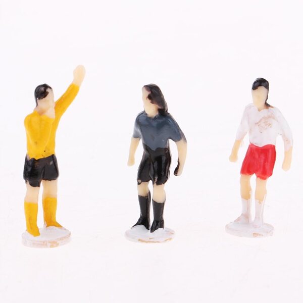 Footballers Miniatures 1/87 HO OO – Set mit 12 handbemalten Kunststofffiguren