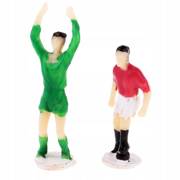 Footballers Miniatures 1/87 HO OO – Set mit 12 handbemalten Kunststofffiguren