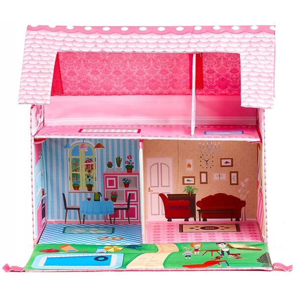 Aga4Kids Gloria: Elegantes Puppenhaus aus Holz mit Garten und Swimmingpool