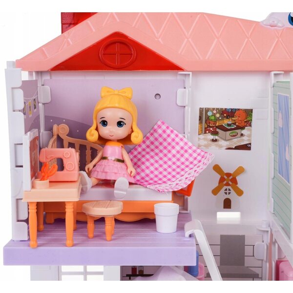 Casa delle bambole Ramiz 46 cm - set con mobili e figurine, divertimento creativo