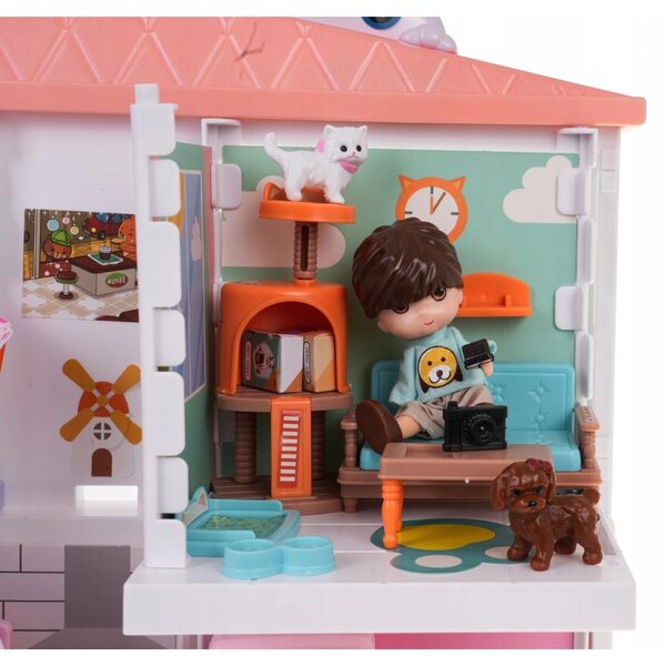 Casa delle bambole Ramiz 46 cm - set con mobili e figurine, divertimento creativo