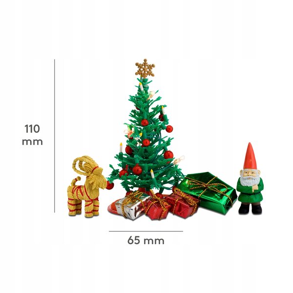Lundby kerstdecoratieset met LED-kerstboom en poppenhuiscadeaus