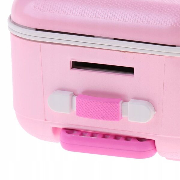 Dukkehus miniaturekuffert 1:6, Pink Cork Accessory 10,5x7x16cm