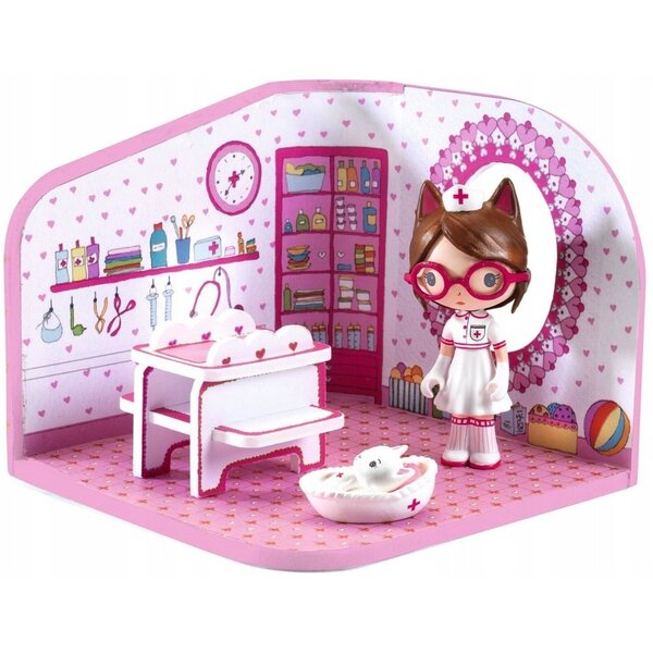 Djeco Tinyly Milou Piccola Clinica per Animali Gioco Educativo per Bambini 4+