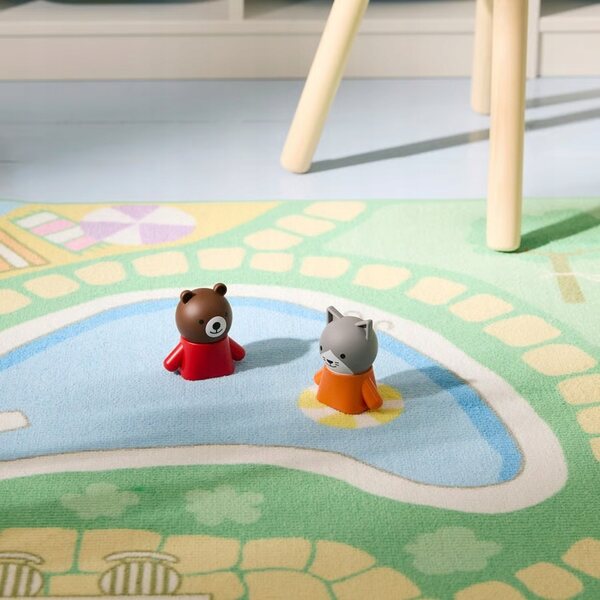 IKEA HUSET Möbel- und Figurenset für Puppenhaus, Wohnzimmer, Küche
