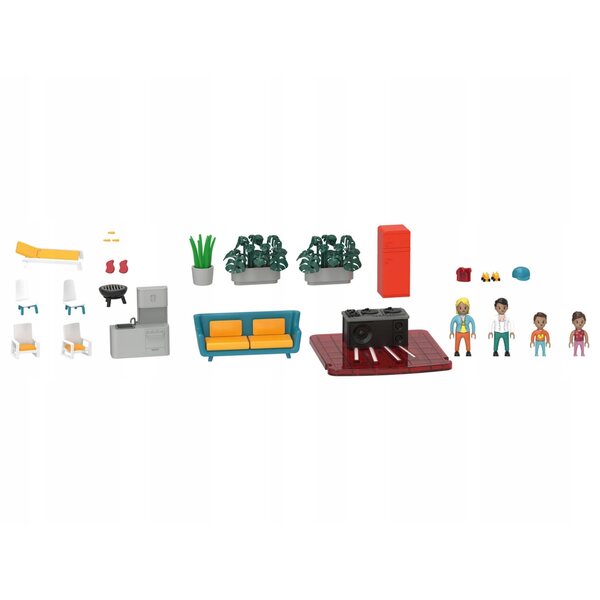 Beach house per bambole Playtive con luci LED, accessori e suoni